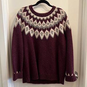 LL Bean Fair Isle Sweater - XL